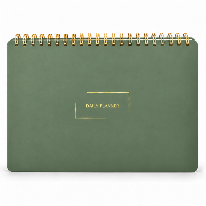 Daily Planner (Landscape) | Undated Daily Planner – Spiral Notebook | Merely Home