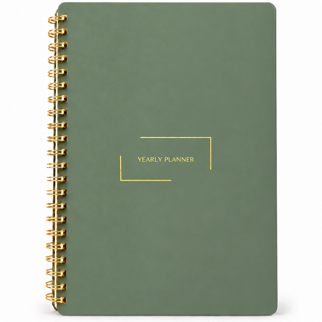 Yearly Planner | Undated Monthly Planner with Weekly Pages | Merely Home