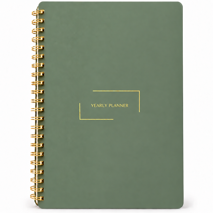 Yearly Planner | Undated Monthly Planner with Weekly Pages | Merely Home